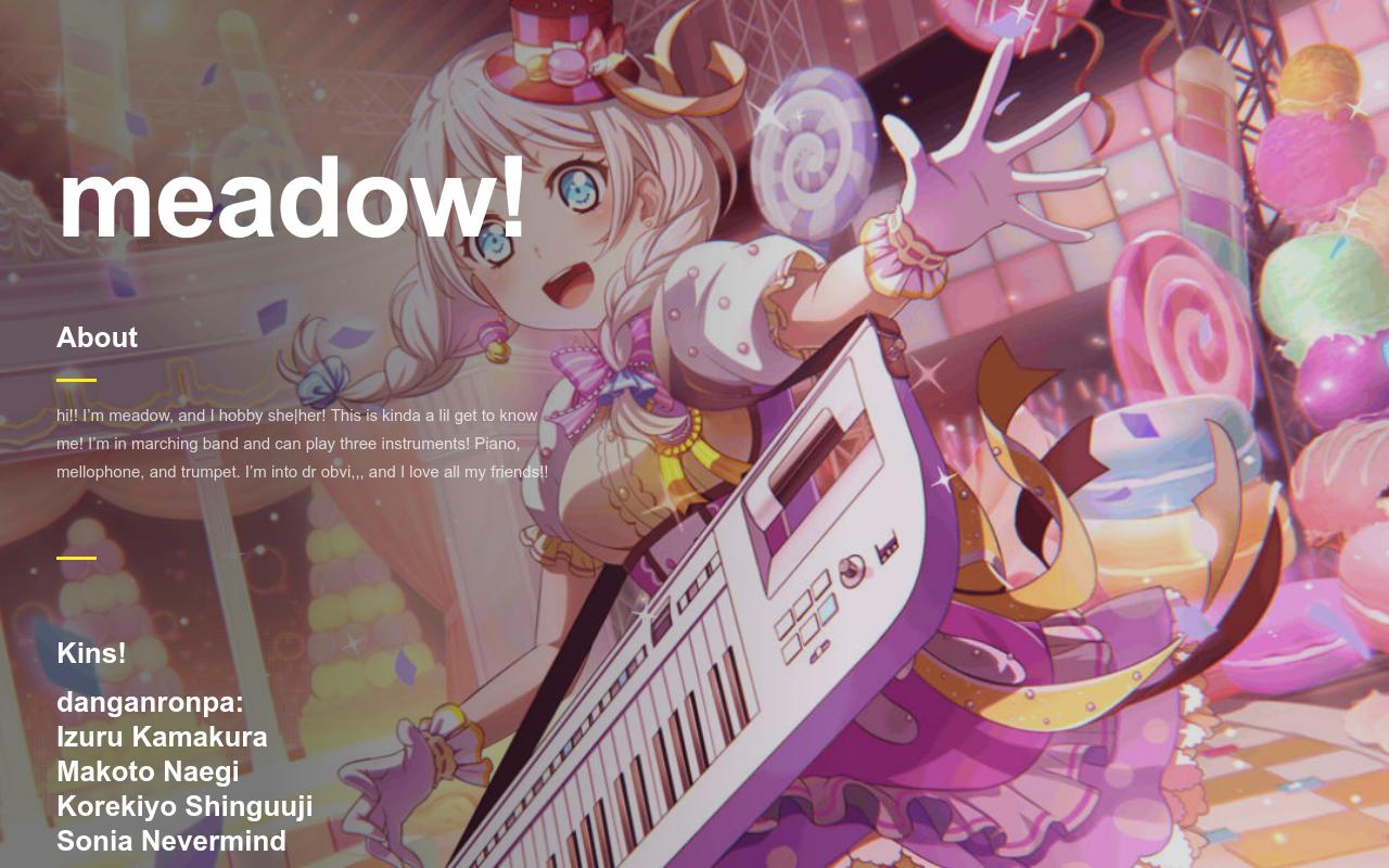 Carrd profile picture for @meadows